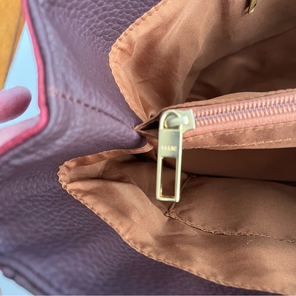 Relic Stop & Smell The Roses Tote Bag Pebbled Faux Leather Multicolor Brass Stud - Picture 14 of 16